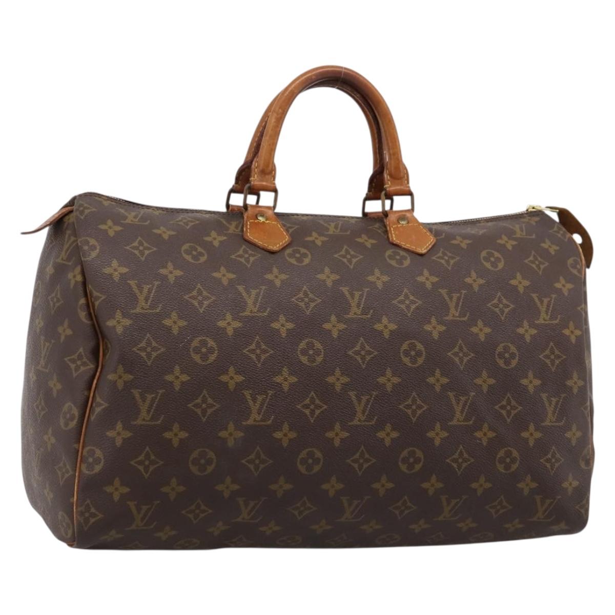 LOUIS VUITTON Monogram Speedy 40 Hand Bag M41522 LV Auth BA14471