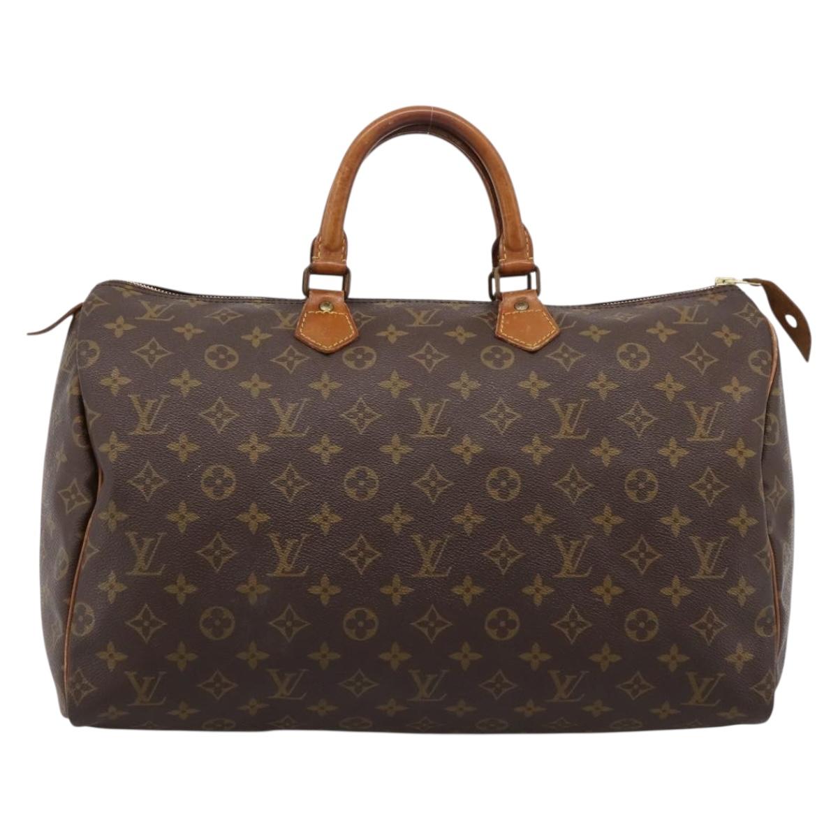 LOUIS VUITTON Monogram Speedy 40 Hand Bag M41522 LV Auth BA14471