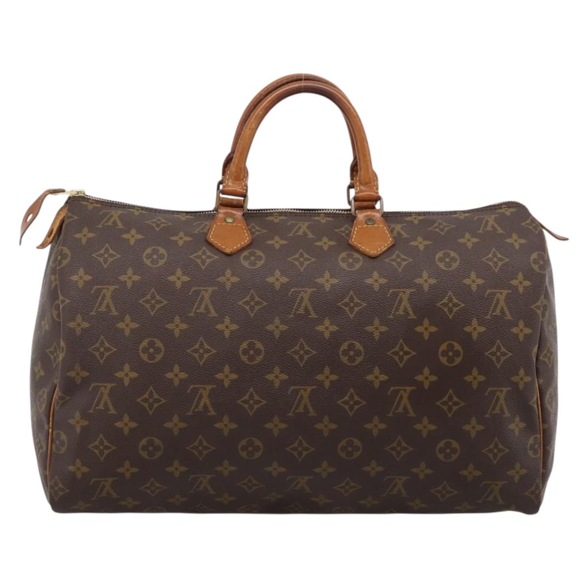 LOUIS VUITTON Monogram Speedy 40 Hand Bag M41522 LV Auth BA14471