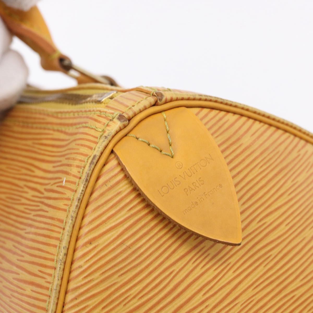 LOUIS VUITTON Epi Speedy 25 Hand Bag Tassili Yellow M43019 LV Auth BA14474