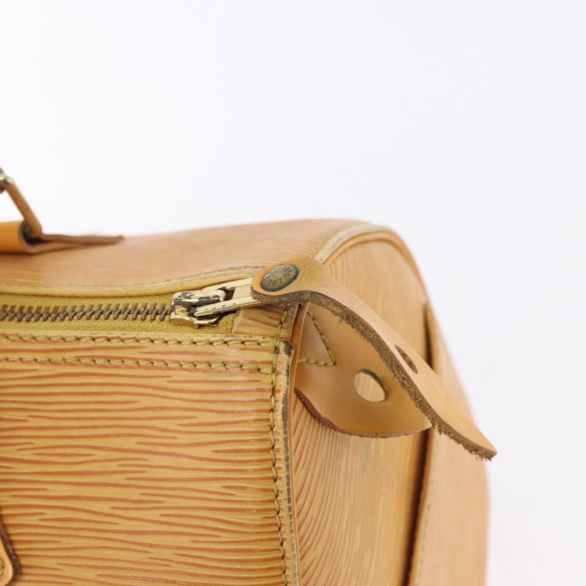 LOUIS VUITTON Epi Speedy 25 Hand Bag Tassili Yellow M43019 LV Auth BA14474