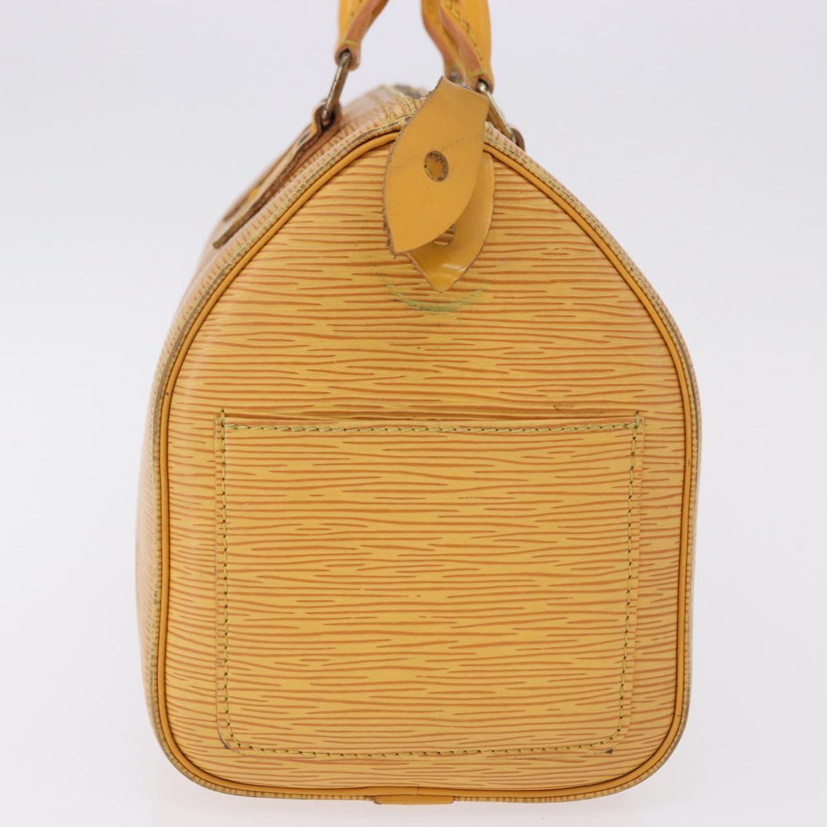 LOUIS VUITTON Epi Speedy 25 Hand Bag Tassili Yellow M43019 LV Auth BA14474