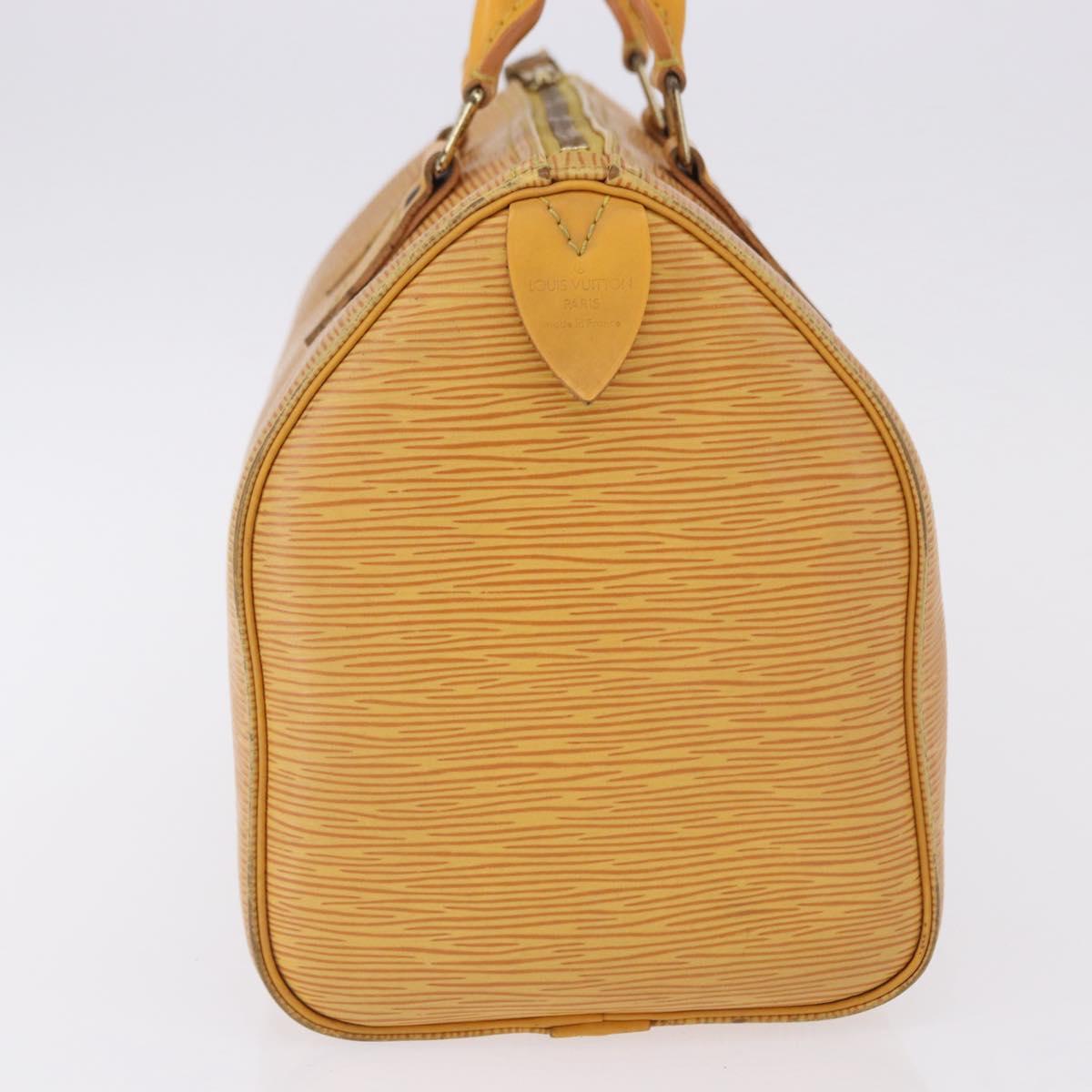 LOUIS VUITTON Epi Speedy 25 Hand Bag Tassili Yellow M43019 LV Auth BA14474