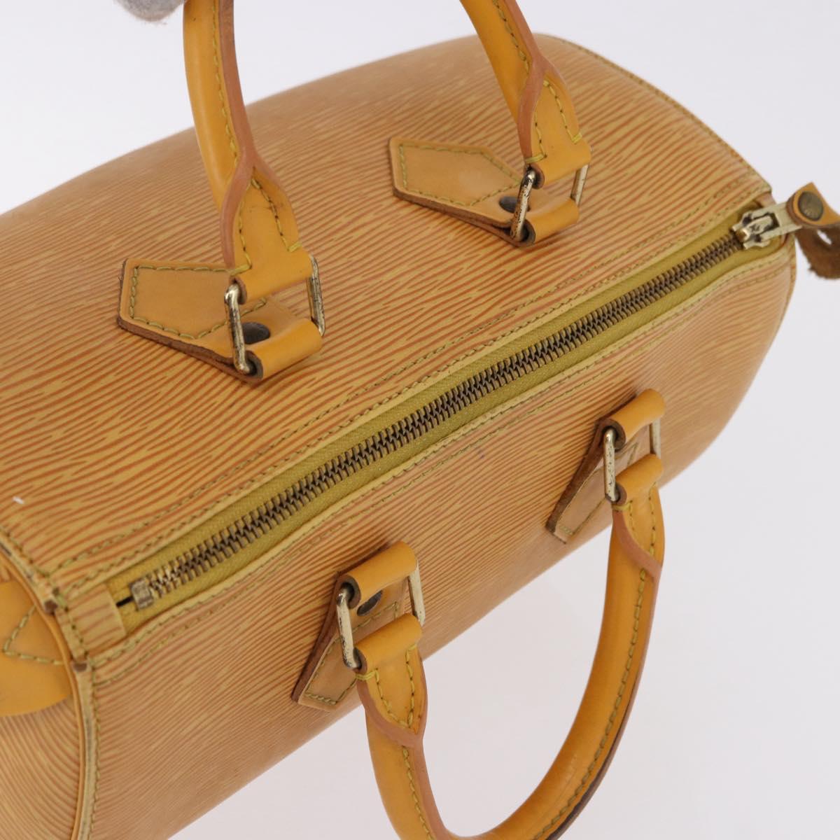 LOUIS VUITTON Epi Speedy 25 Hand Bag Tassili Yellow M43019 LV Auth BA14474