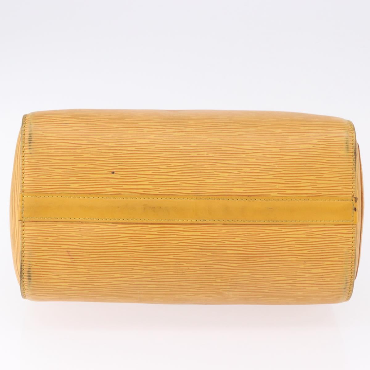 LOUIS VUITTON Epi Speedy 25 Hand Bag Tassili Yellow M43019 LV Auth BA14474