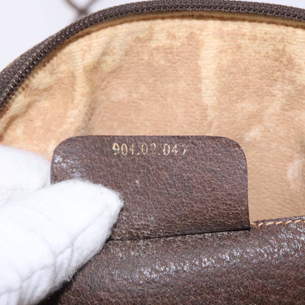 GUCCI GG Supreme Web Sherry Line Bag PVC Beige Gold 904 02 047 Auth BA14476