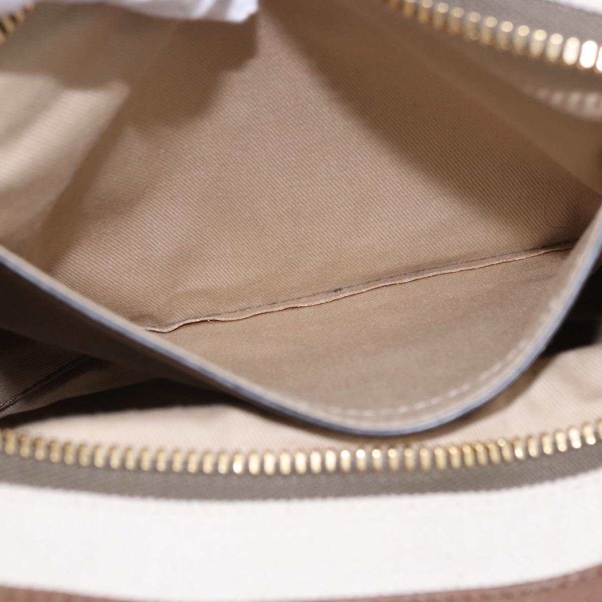 Chloe Hand Bag Leather 2way Brown Gold Auth BA14477A