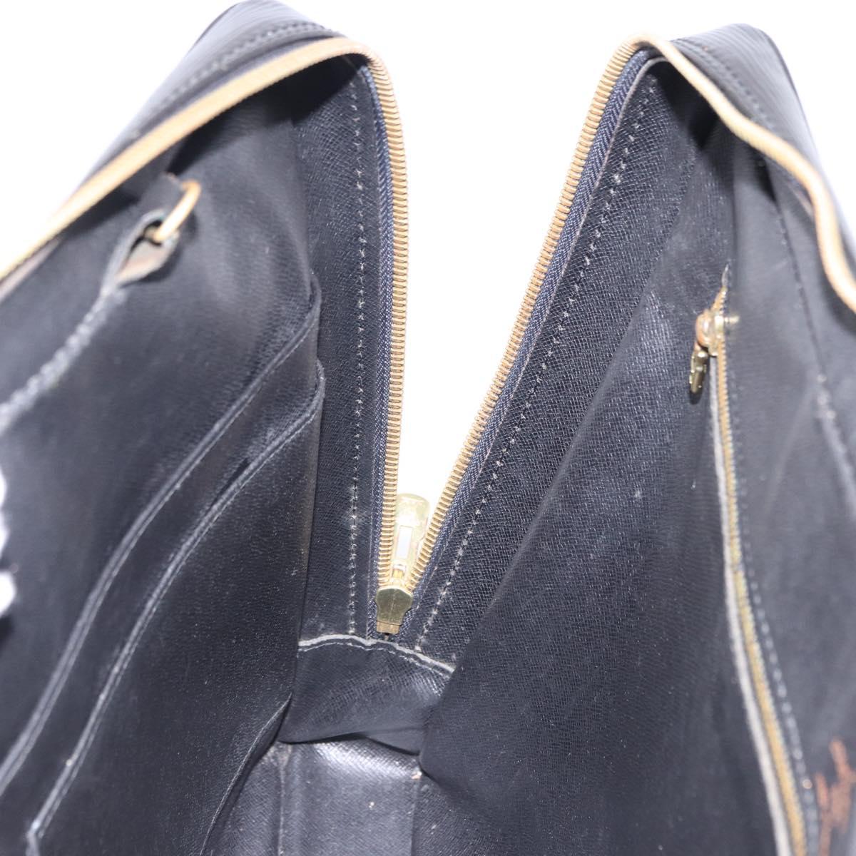 LOUIS VUITTON Epi Porte Documents Voyage Business Bag Black M40321 Auth BA14478