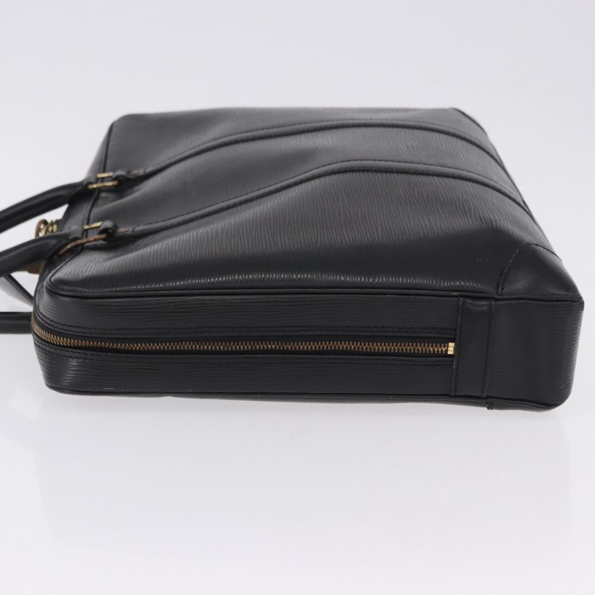 LOUIS VUITTON Epi Porte Documents Voyage Business Bag Black M40321 Auth BA14478