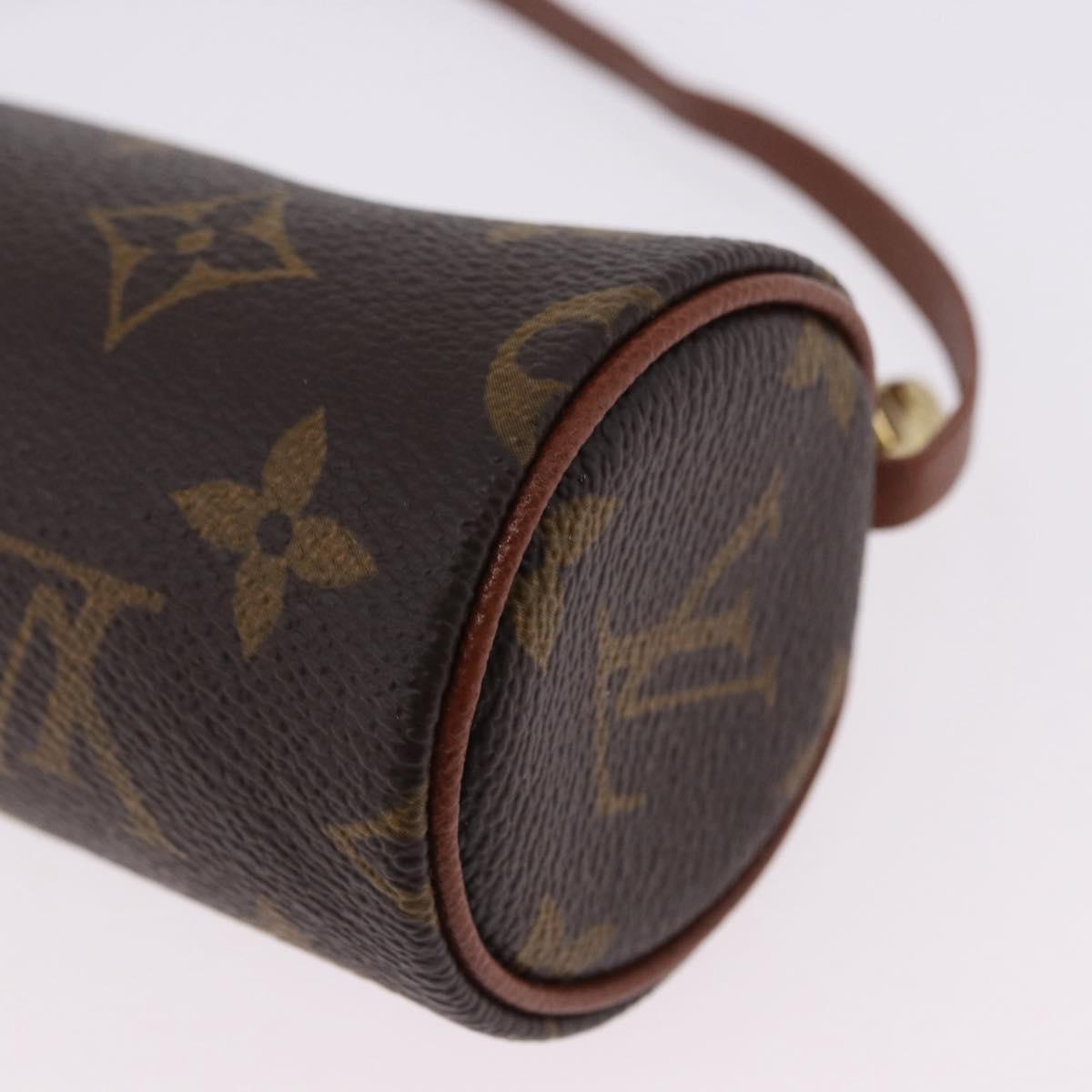 LOUIS VUITTON Monogram Papillon Pouch LV Auth BA14479