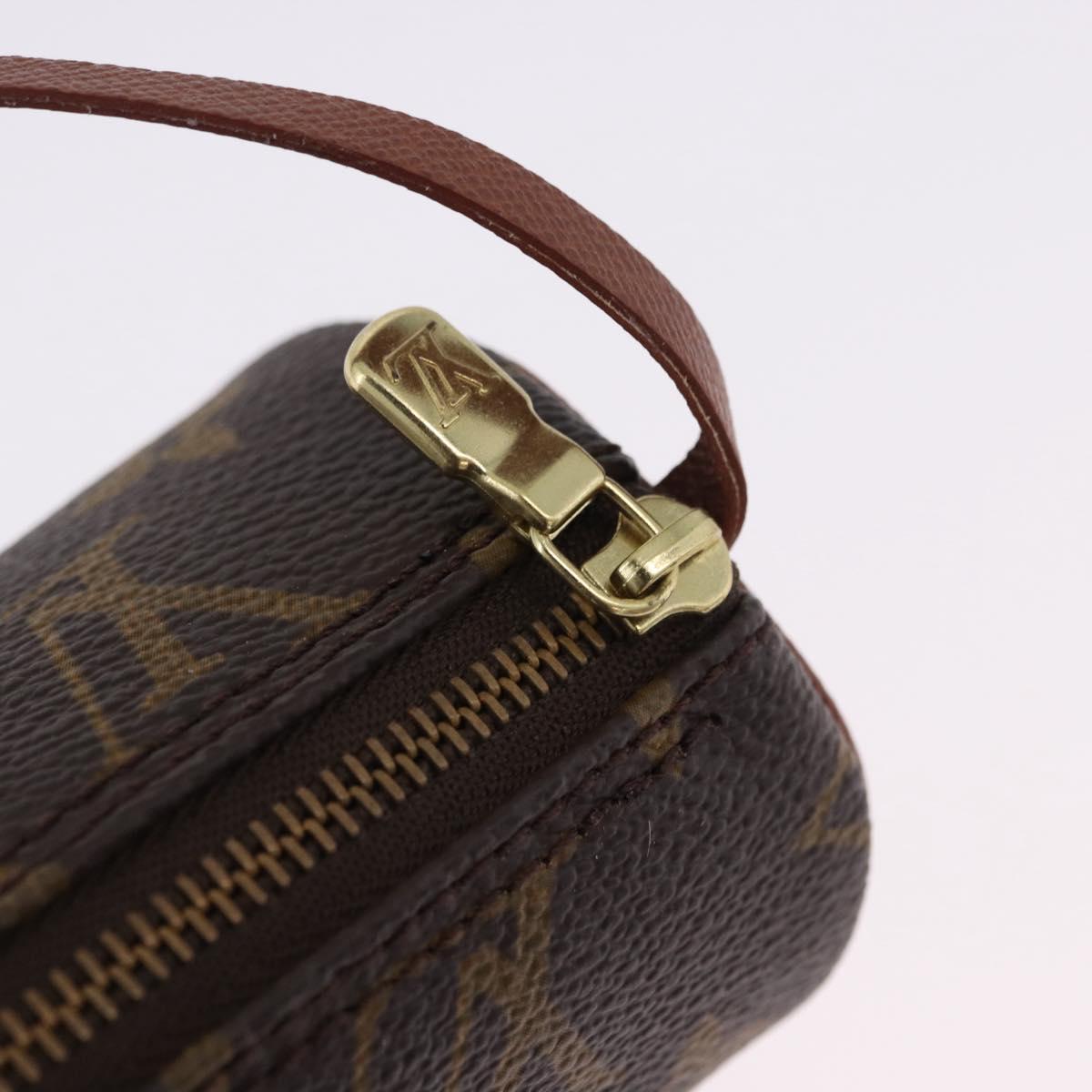 LOUIS VUITTON Monogram Papillon Pouch LV Auth BA14479