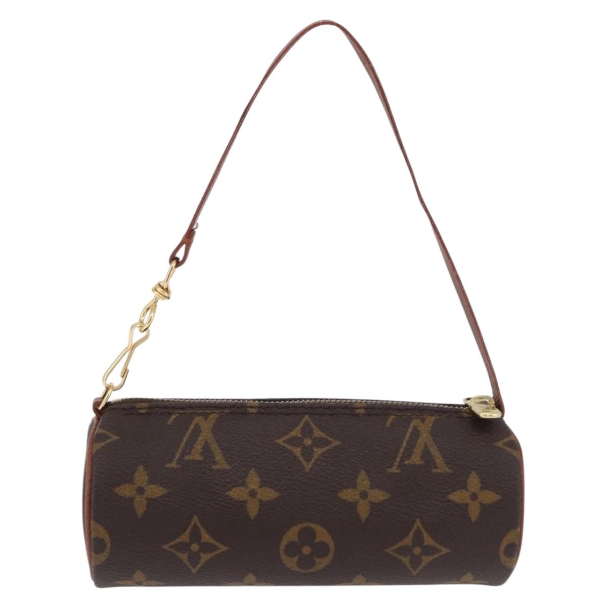 LOUIS VUITTON Monogram Papillon Pouch LV Auth BA14479