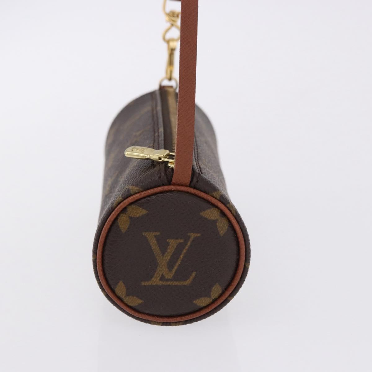 LOUIS VUITTON Monogram Papillon Pouch LV Auth BA14479