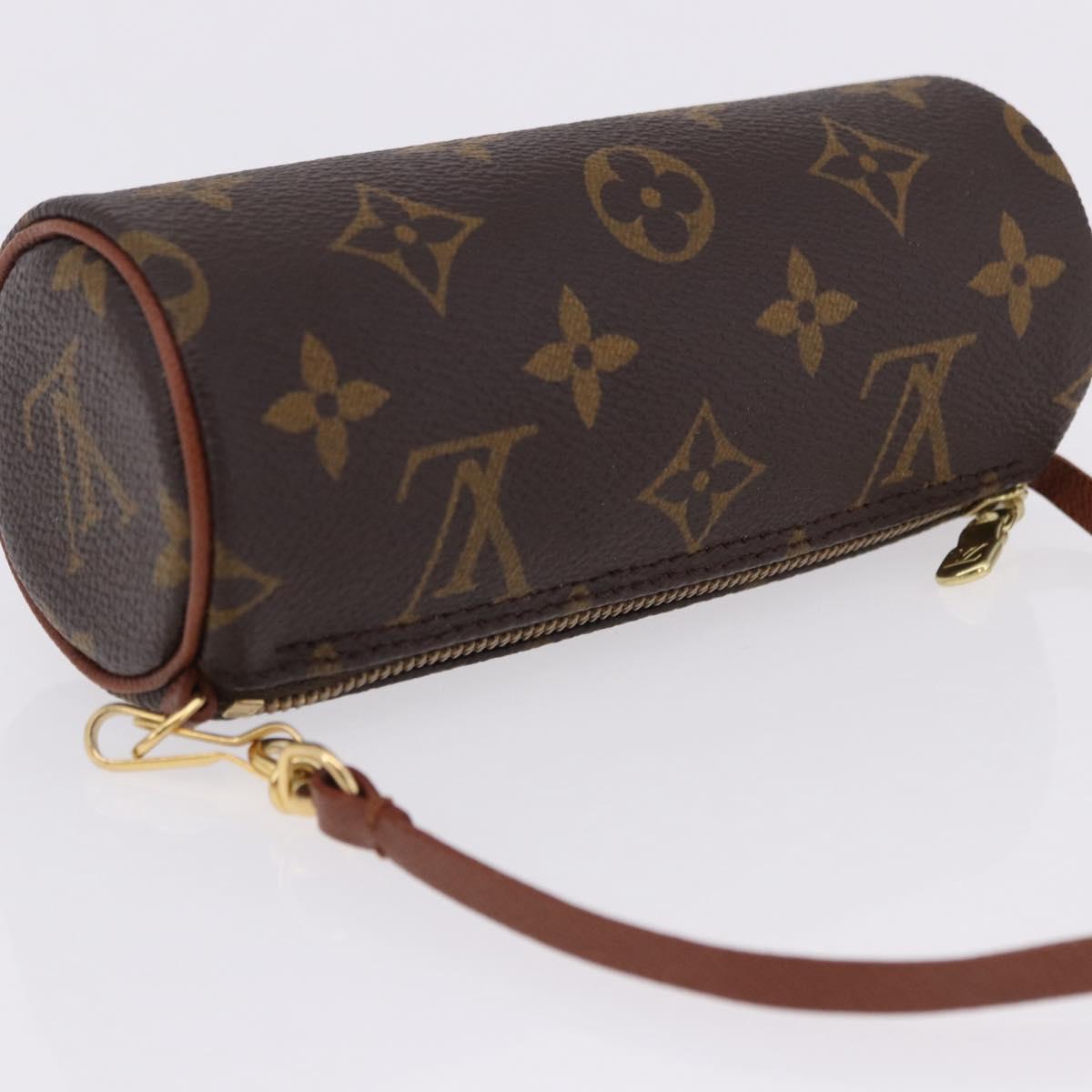 LOUIS VUITTON Monogram Papillon Pouch LV Auth BA14479