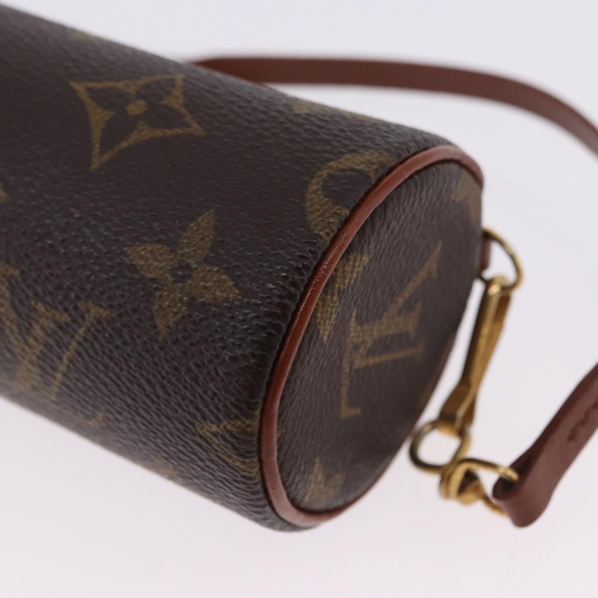 LOUIS VUITTON Monogram Papillon Pouch LV Auth BA14481