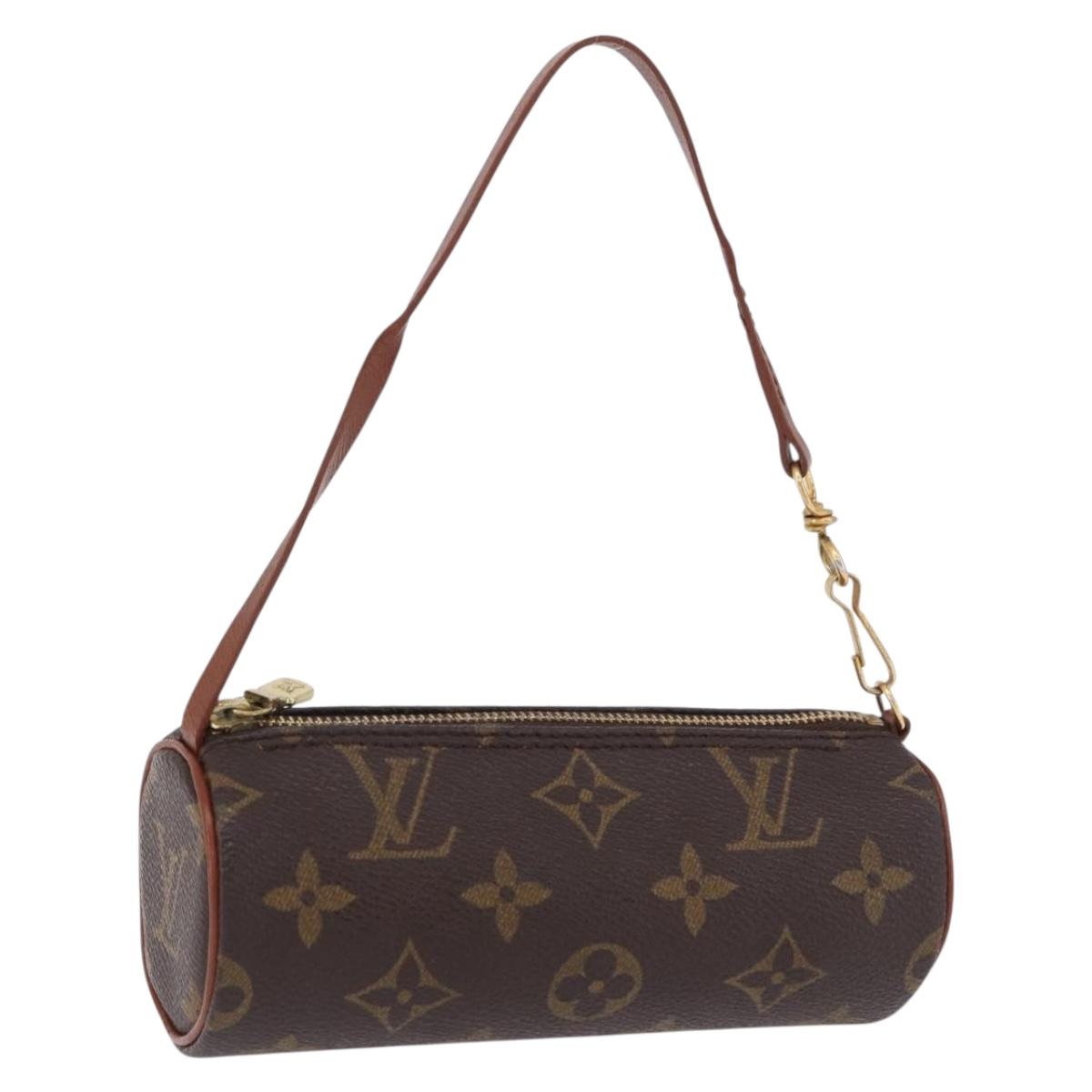 LOUIS VUITTON Monogram Papillon Pouch LV Auth BA14481