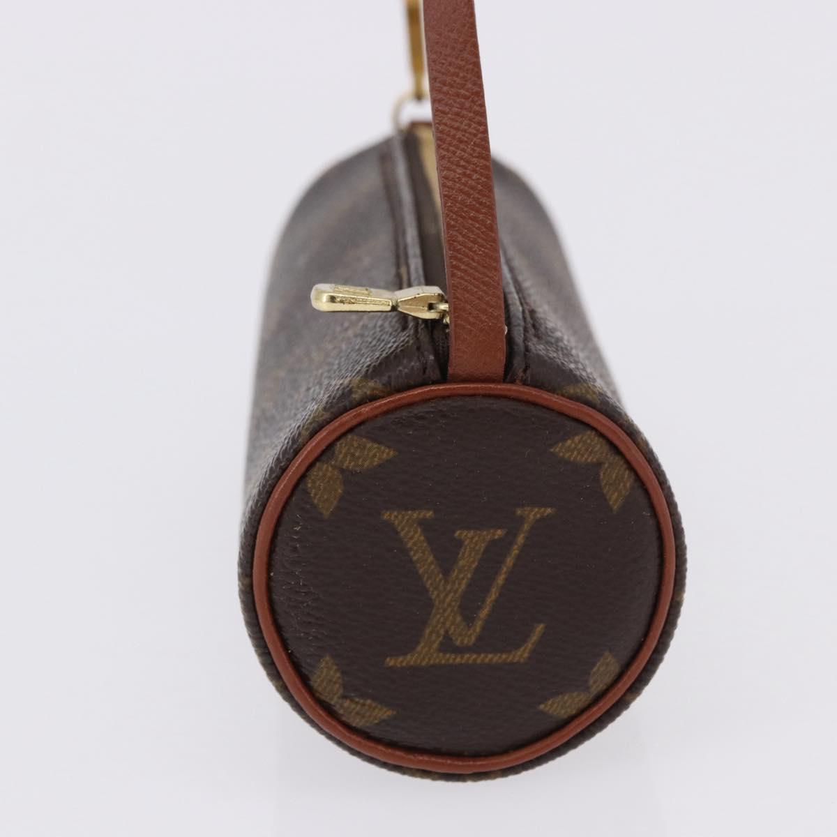 LOUIS VUITTON Monogram Papillon Pouch LV Auth BA14481