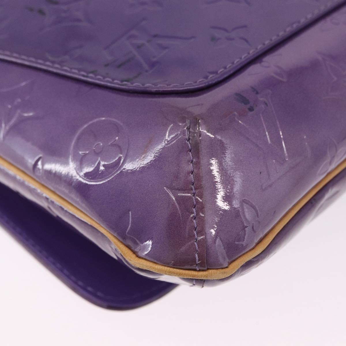 LOUIS VUITTON Monogram Vernis Thompson Street Purple Viole M91095 Auth BA14487