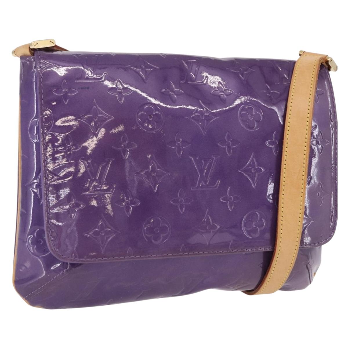 LOUIS VUITTON Monogram Vernis Thompson Street Purple Viole M91095 Auth BA14487
