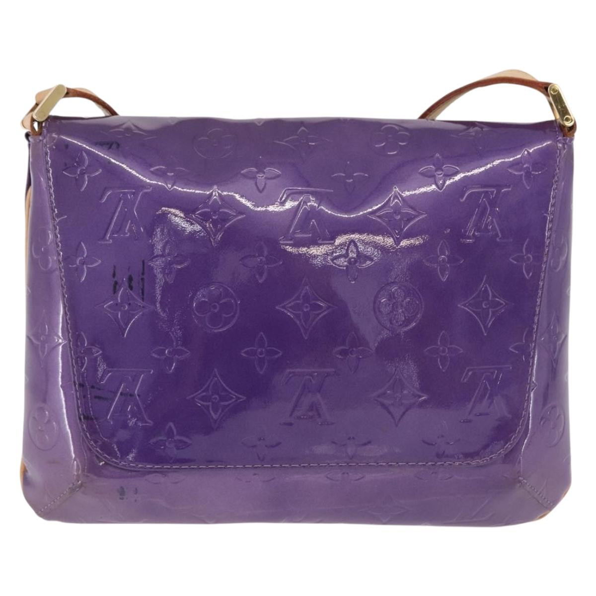 LOUIS VUITTON Monogram Vernis Thompson Street Purple Viole M91095 Auth BA14487