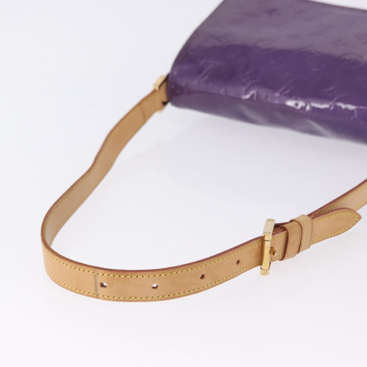 LOUIS VUITTON Monogram Vernis Thompson Street Purple Viole M91095 Auth BA14487