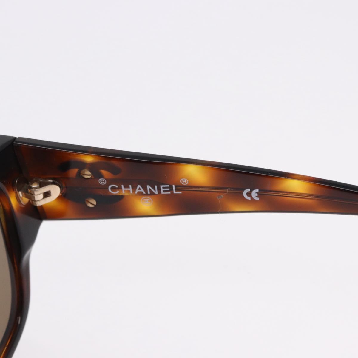 CHANEL Sunglasses plastic Brown CC Auth BA14488M