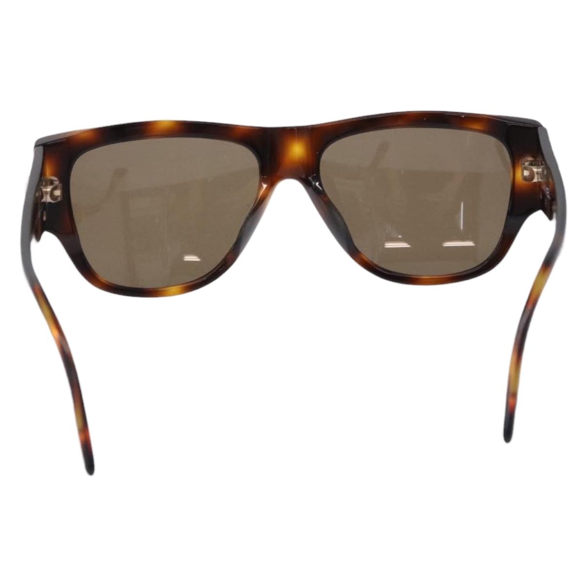 CHANEL Sunglasses plastic Brown CC Auth BA14488M