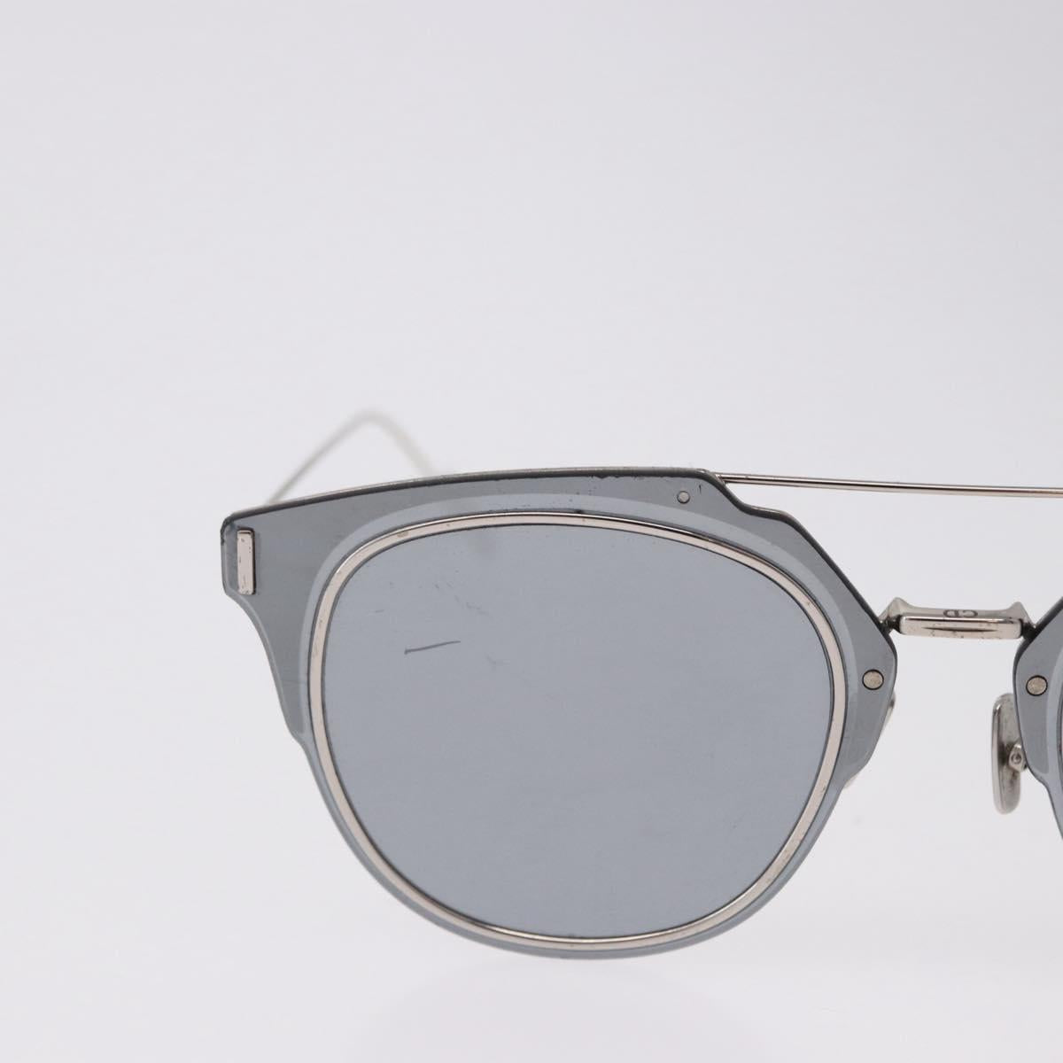 Christian Dior DIOR HOMME Sunglasses metal Silver Auth BA14496