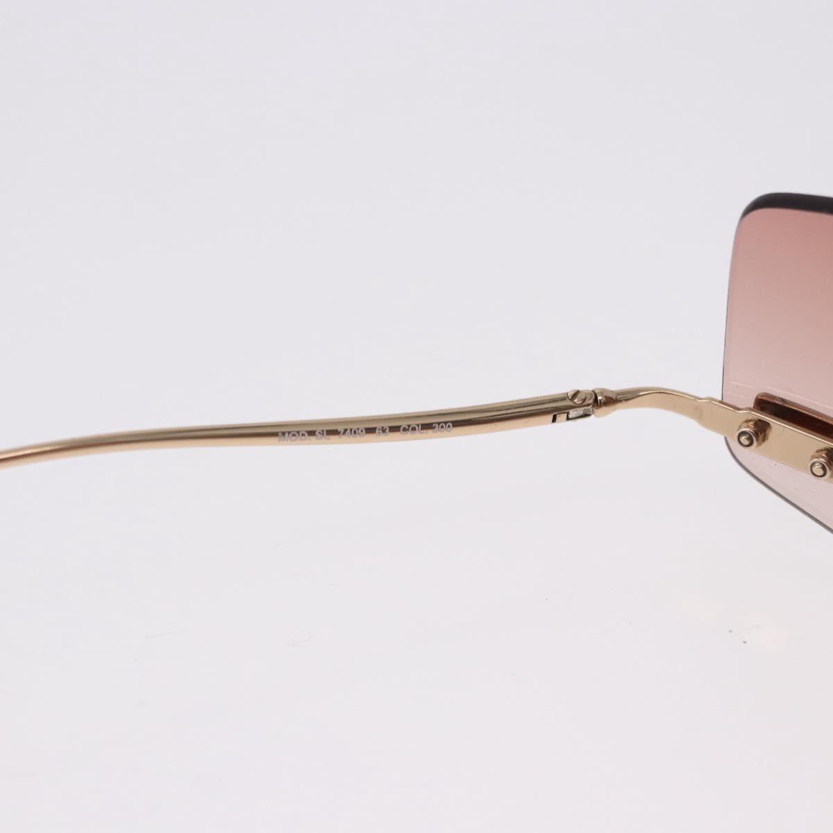 FENDI Sunglasses metal Red Auth BA14498