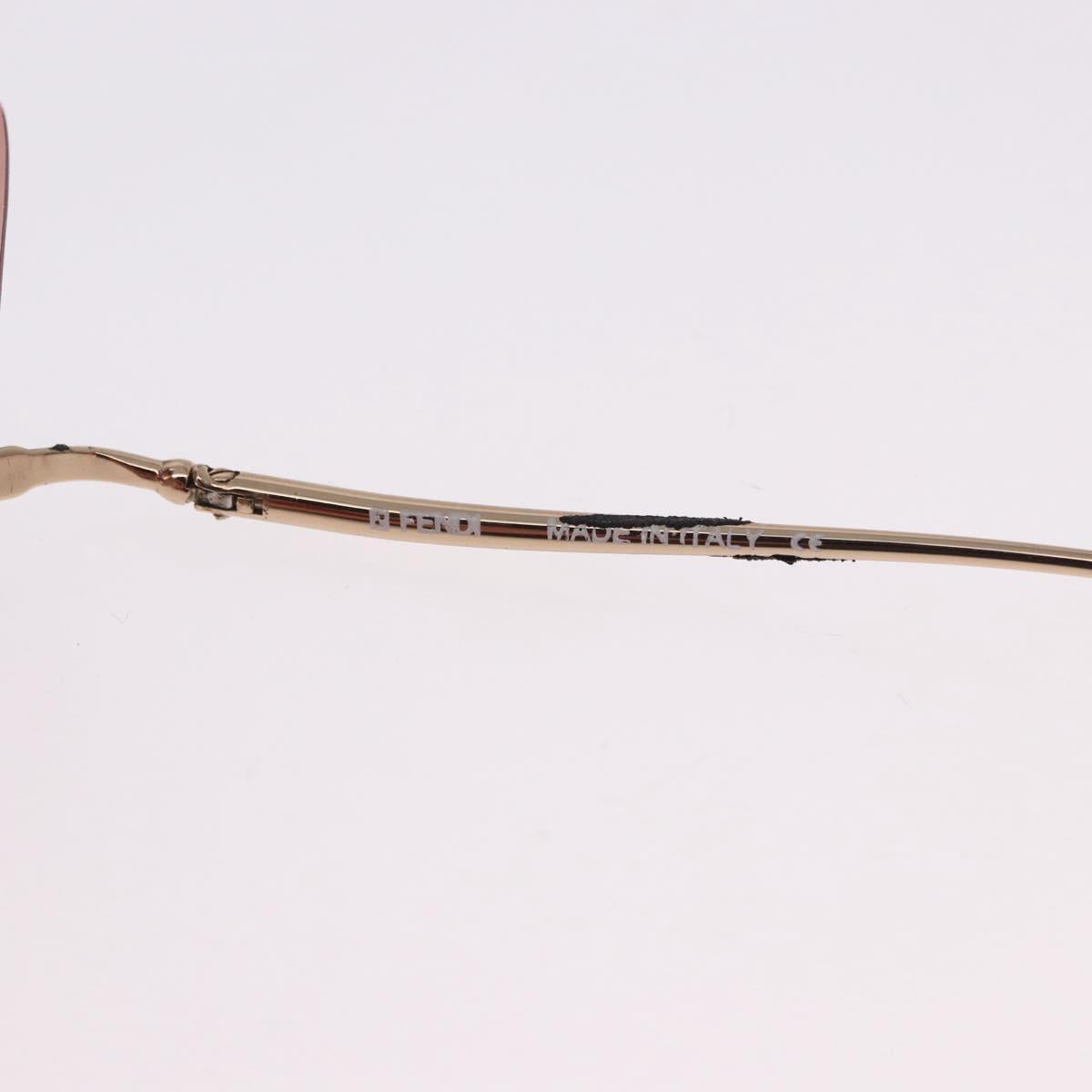 FENDI Sunglasses metal Red Auth BA14498