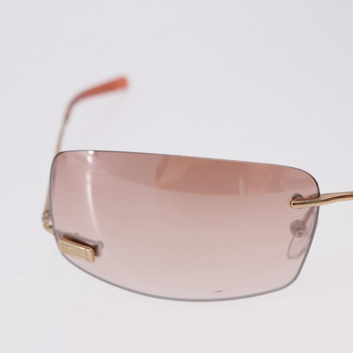 FENDI Sunglasses metal Red Auth BA14498