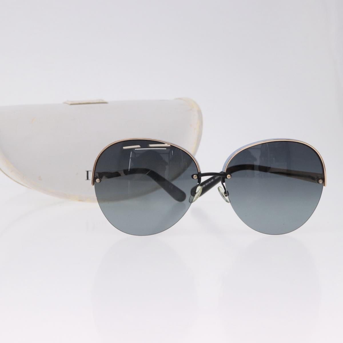 Christian Dior Sunglasses metal Light Blue Black Auth BA14499A