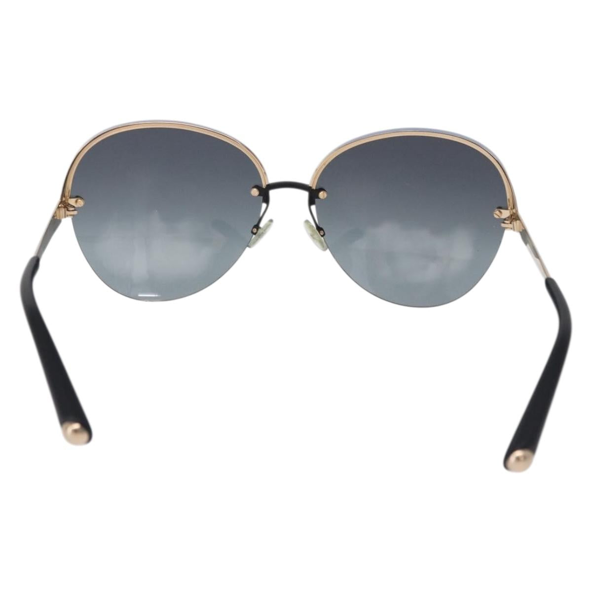 Christian Dior Sunglasses metal Light Blue Black Auth BA14499A