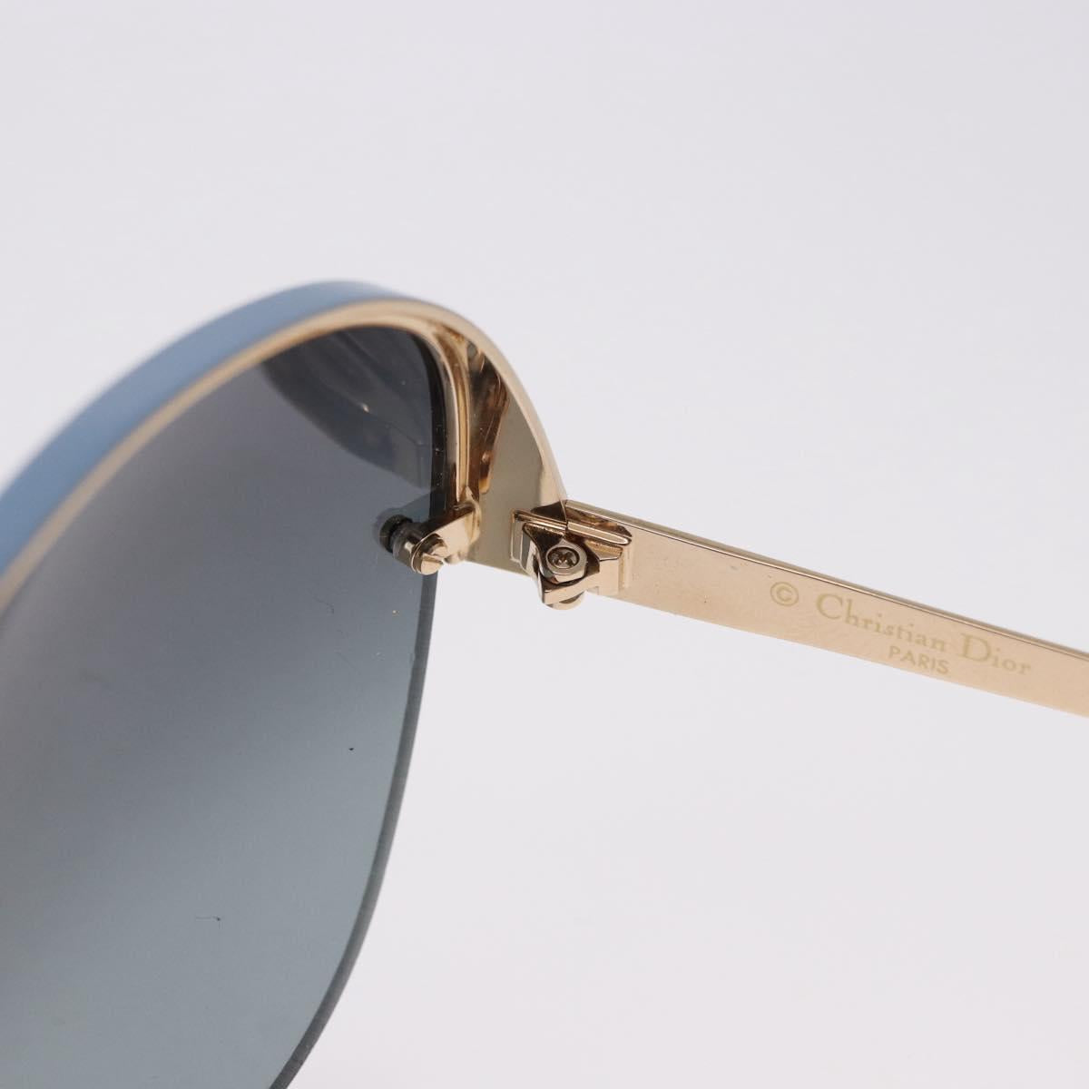Christian Dior Sunglasses metal Light Blue Black Auth BA14499A