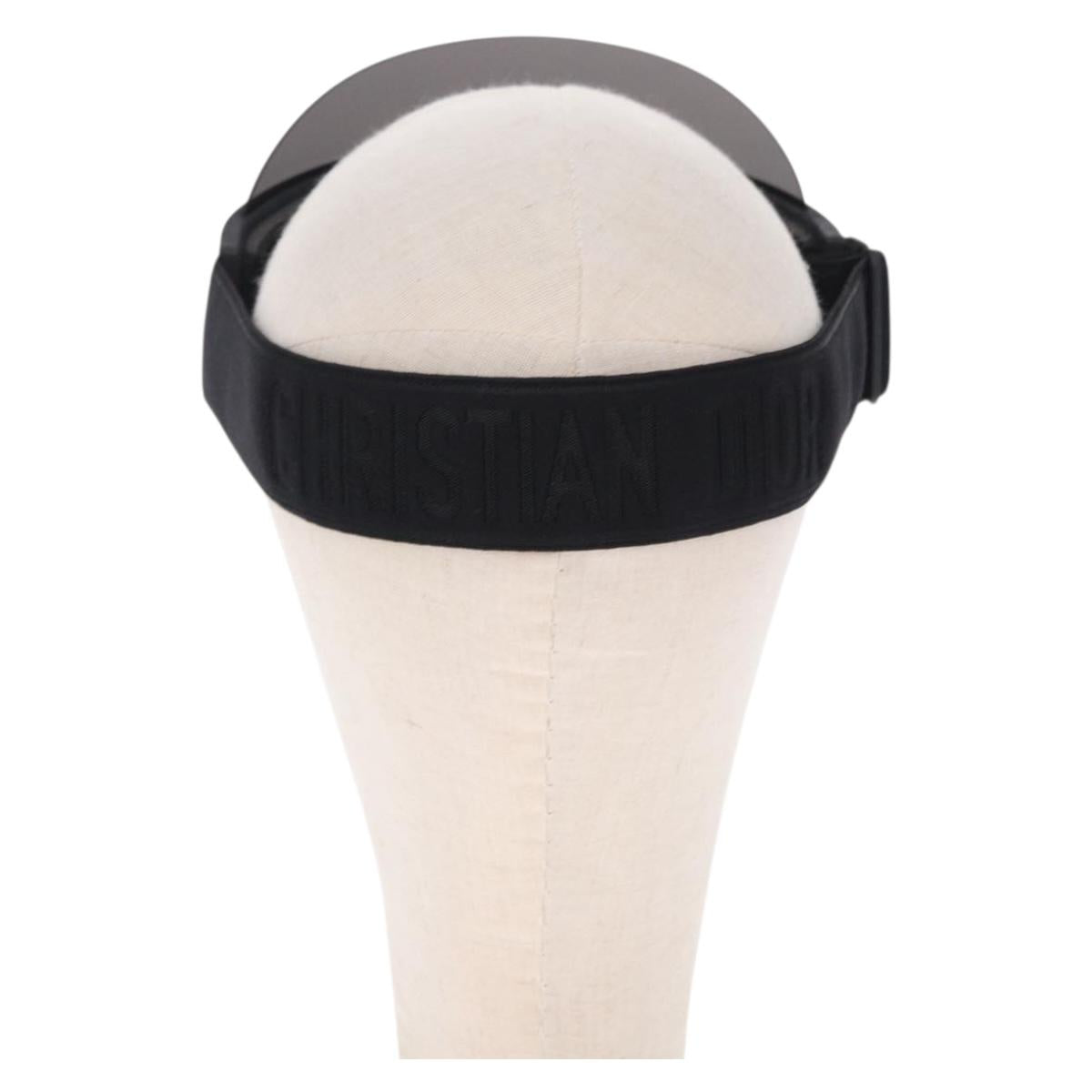 Christian Dior Sun Visor plastic Black Auth BA14500M