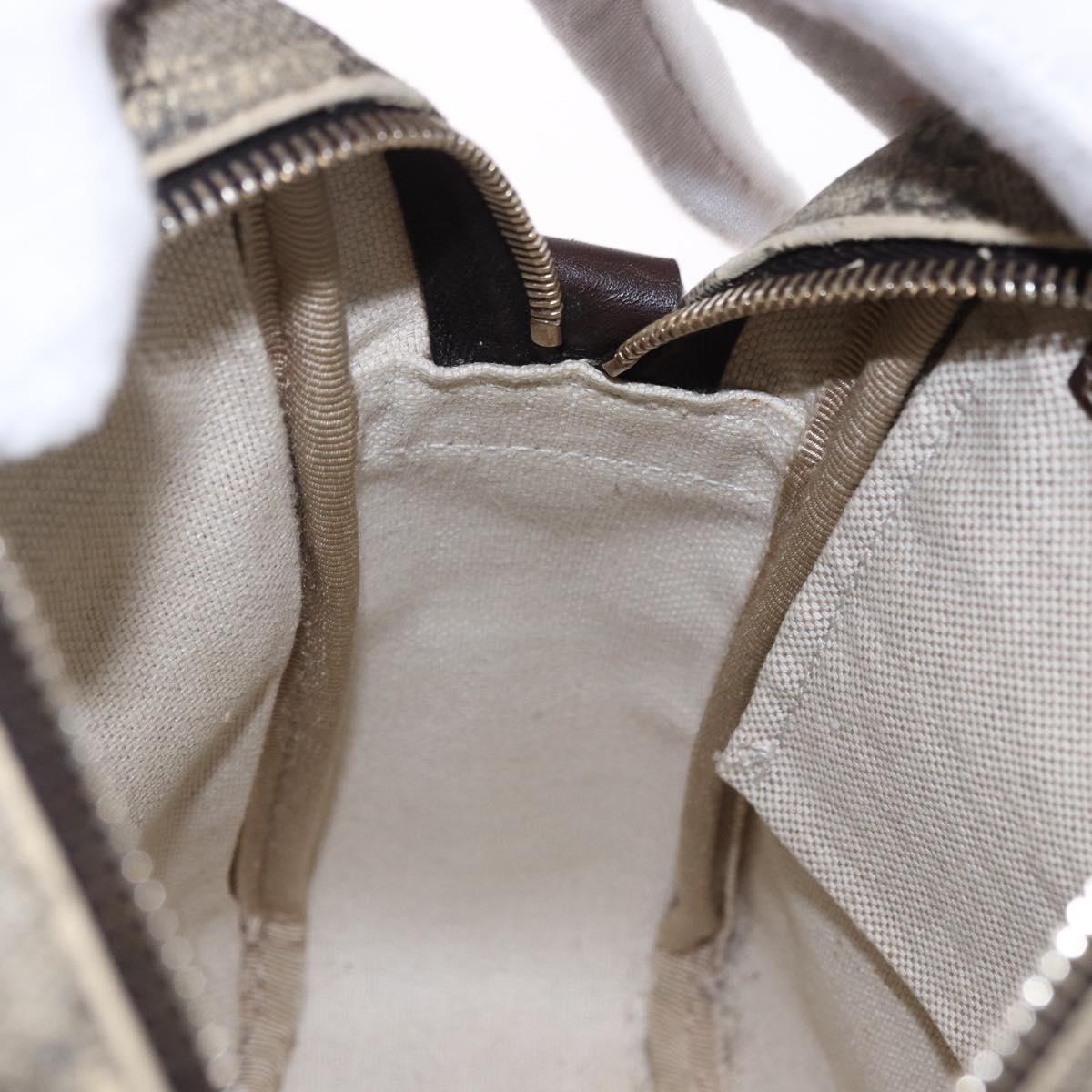 GUCCI GG Supreme Shoulder Bag PVC Beige Gold 233268 Auth BA14504