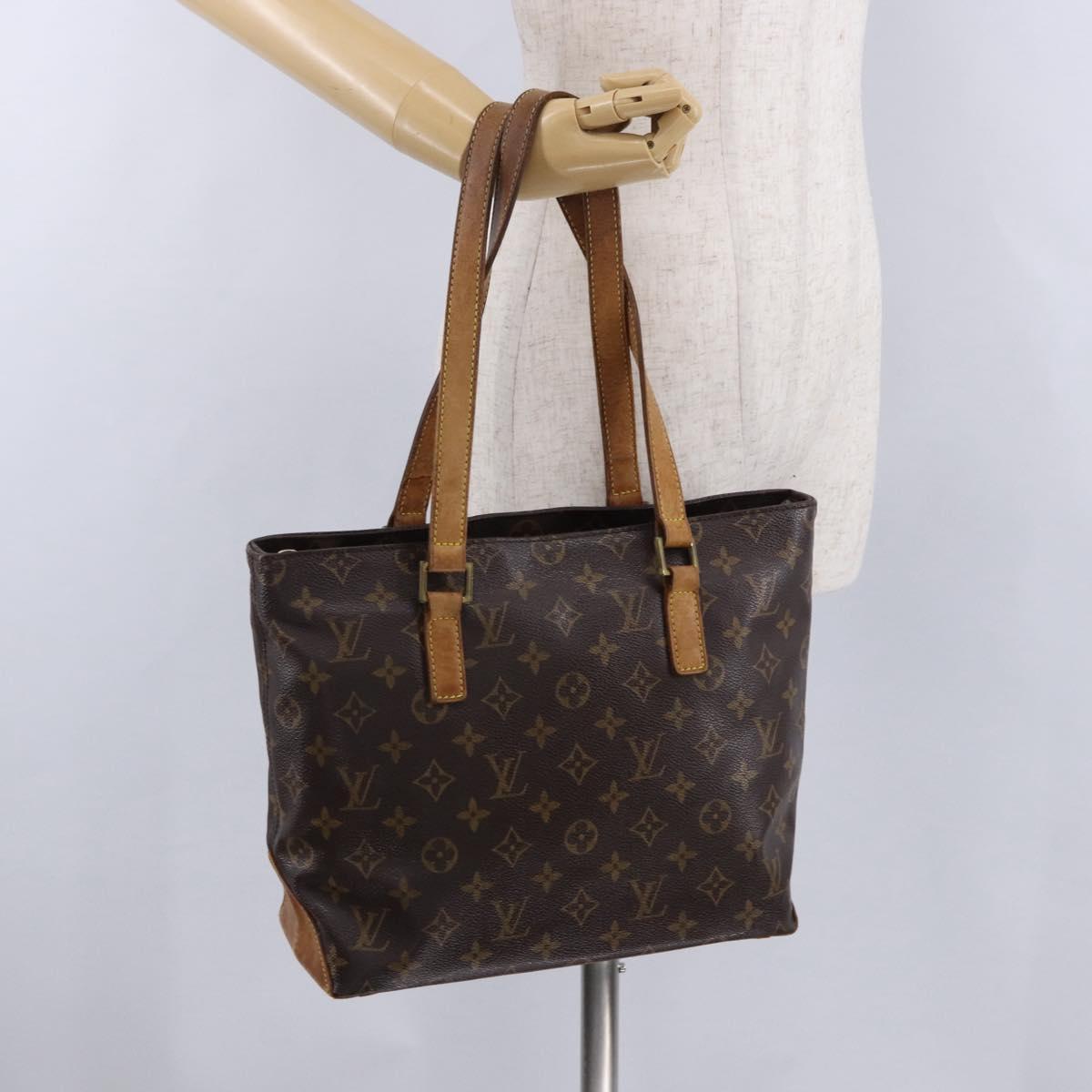 LOUIS VUITTON Monogram Cabas Piano Tote Bag M51148 LV Auth BA14505