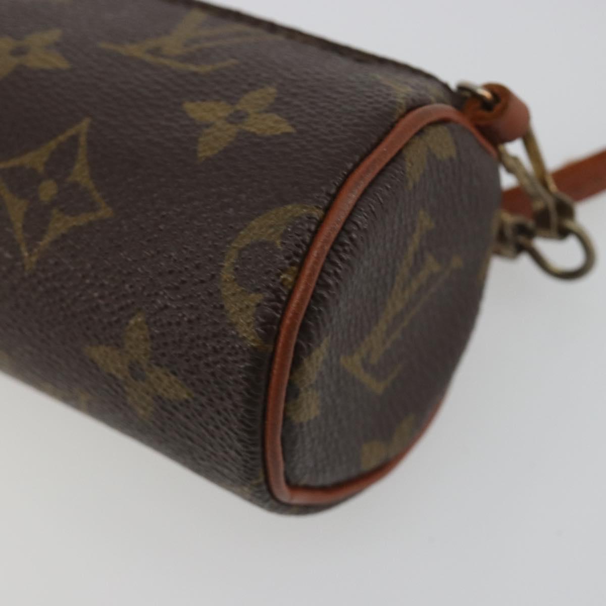 LOUIS VUITTON Monogram Papillon Pouch LV Auth BA14518