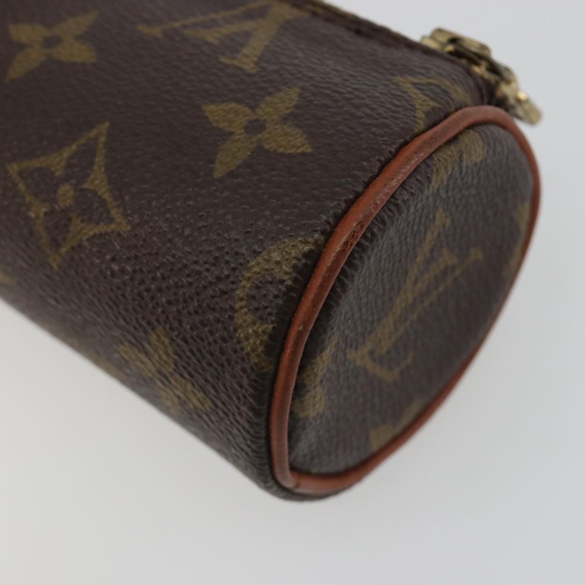 LOUIS VUITTON Monogram Papillon Pouch LV Auth BA14518