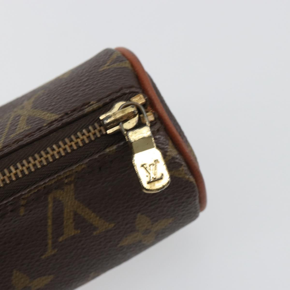 LOUIS VUITTON Monogram Papillon Pouch LV Auth BA14518