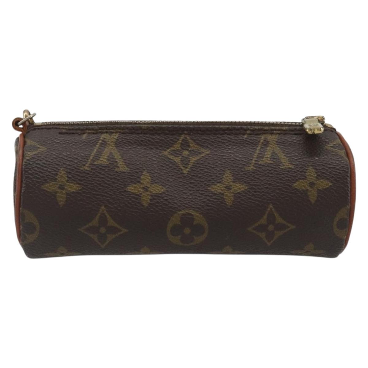 LOUIS VUITTON Monogram Papillon Pouch LV Auth BA14518