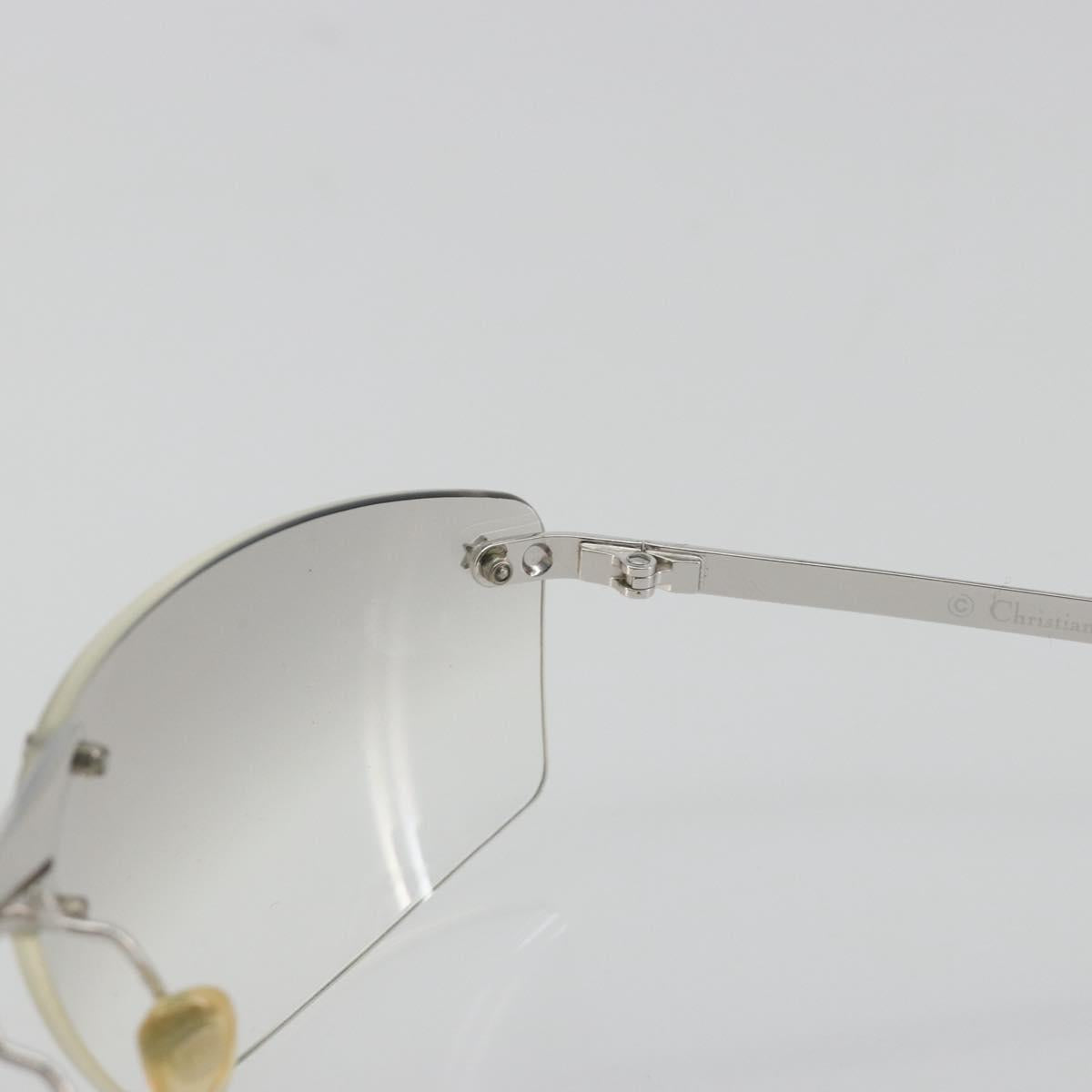 Christian Dior Rimless Sunglasses Metal Silver Auth BA14523V