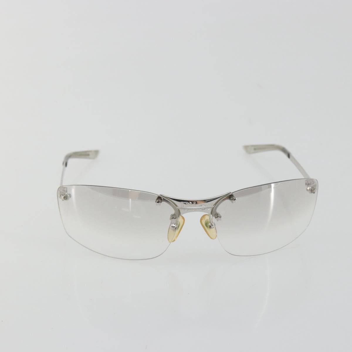 Christian Dior Rimless Sunglasses Metal Silver Auth BA14523V