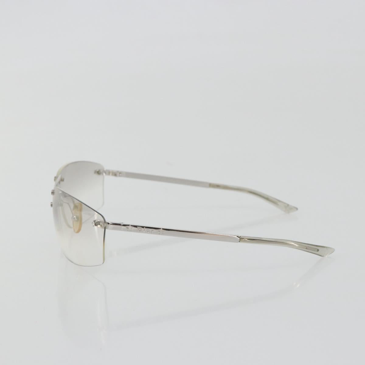 Christian Dior Rimless Sunglasses Metal Silver Auth BA14523V