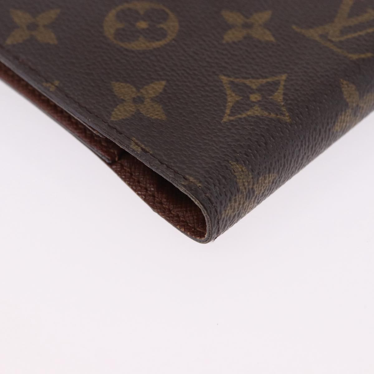 LOUIS VUITTON Monogram Agenda PM Day Planner Cover R20005 LV Auth BA14533
