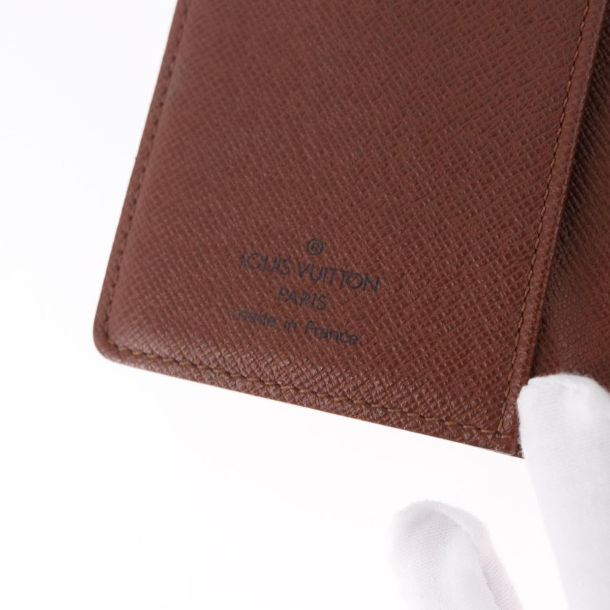 LOUIS VUITTON Monogram Agenda PM Day Planner Cover R20005 LV Auth BA14533