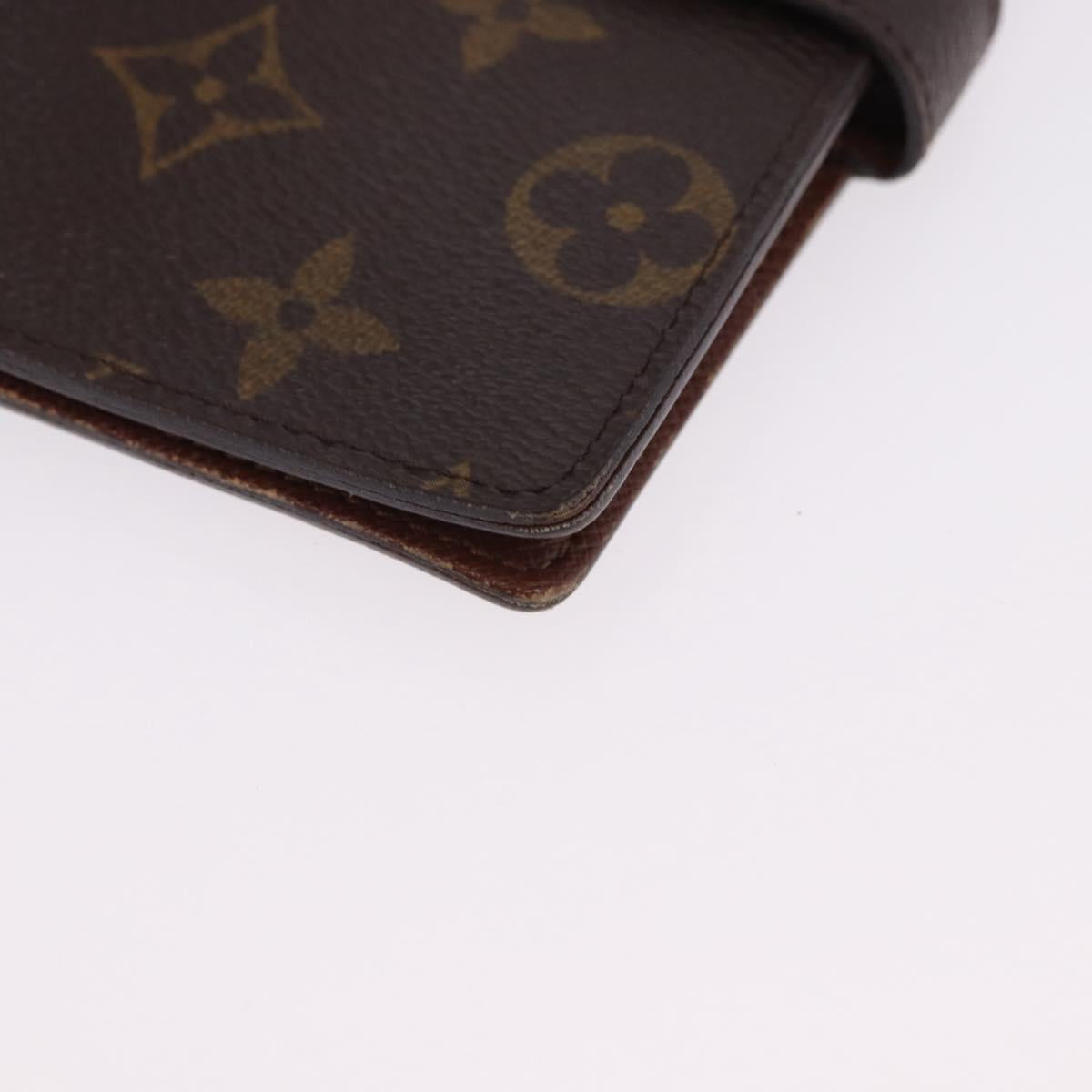 LOUIS VUITTON Monogram Agenda PM Day Planner Cover R20005 LV Auth BA14533