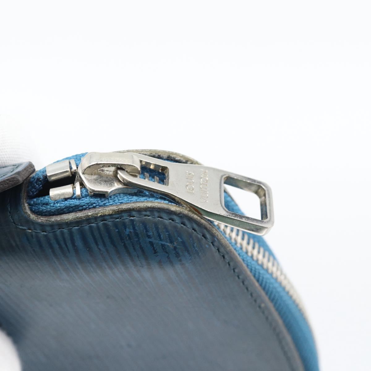 LOUIS VUITTON Epi Organizer Atholl Clutch Bag Blue M60731 LV Auth BA14536