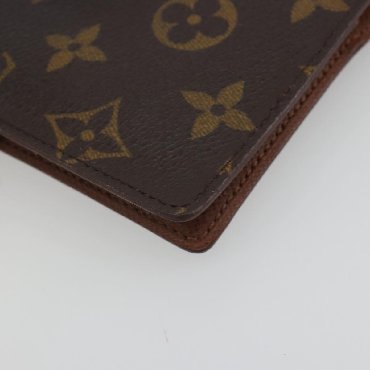 LOUIS VUITTON Monogram Agenda PM Day Planner Cover R20005 LV Auth BA14537