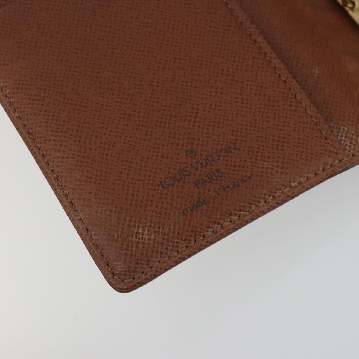 LOUIS VUITTON Monogram Agenda PM Day Planner Cover R20005 LV Auth BA14537